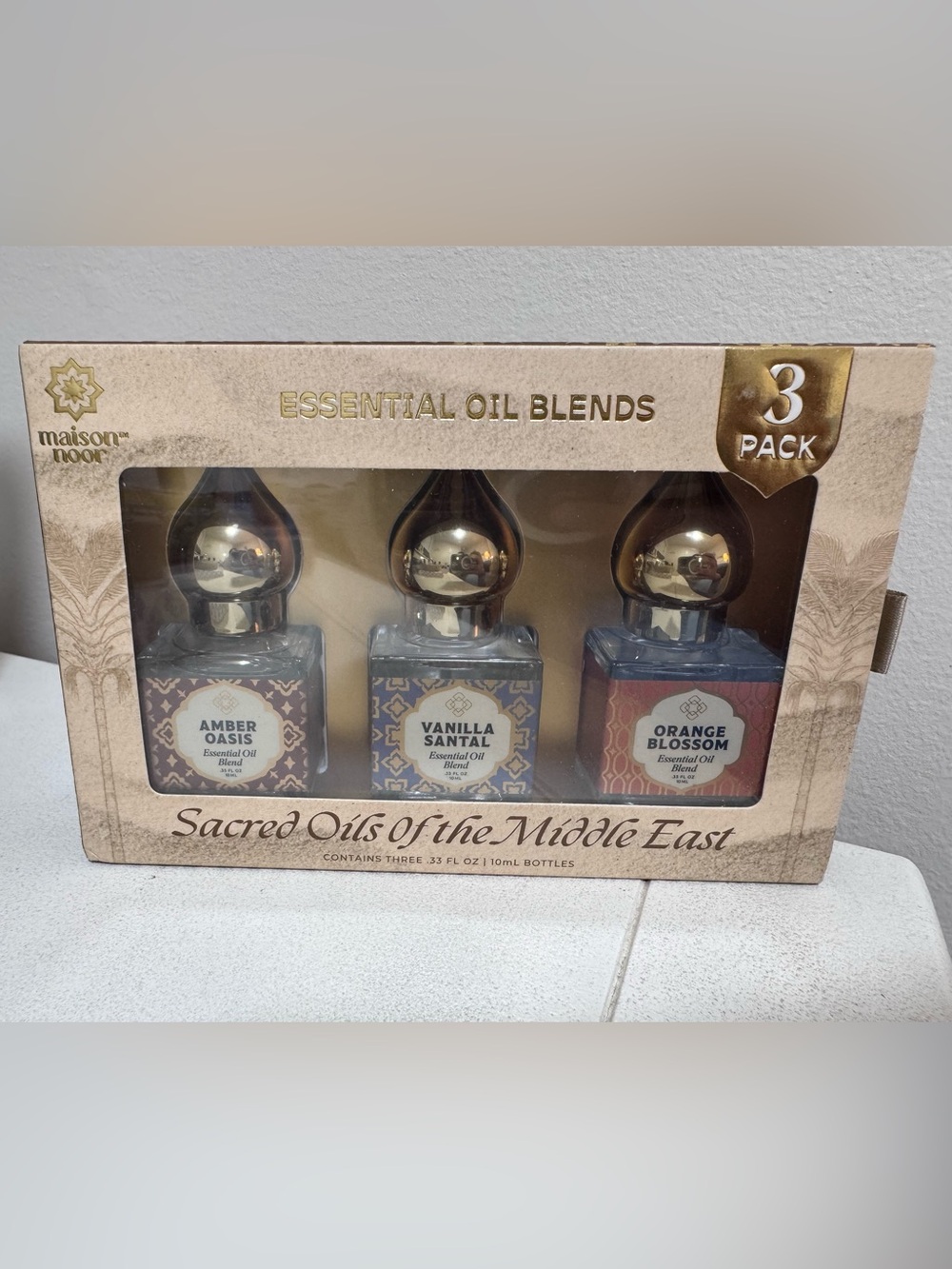 NWT Maison Noor Sacred Oils Of The Middle East 3-Pack Gift Set